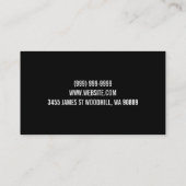 Modern Personal Trainer Visitekaartje (Achterkant)