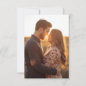 Modern Personalised Photo Wedding Save the Date  (Achterkant)