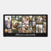 Modern Personalized 22 Photo Collage Bureaumat (Voorkant)