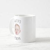 Modern Personalized Baby Photo Mug for Grandpa Koffiemok (Voorkant links)