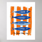 Modern Personalized Beach House Poster (Voorkant)