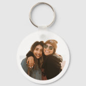 Modern Personalized Best Friends Forever Photo Sleutelhanger (Voorkant)