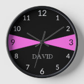 Modern Personalized Black White Bubblegum Pink (Voorkant)