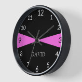 Modern Personalized Black White Bubblegum Pink (Hoek)