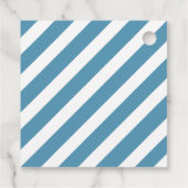 Modern Personalized Blue en Gold Hanukkah Bedankjes Labels (Achterkant)