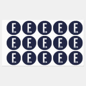 Modern Personalized Bold Monogram and Name Labels (Vel)