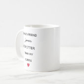 Modern Personalized Boyfriend Coffee Mug Koffiemok (Voorkant links)