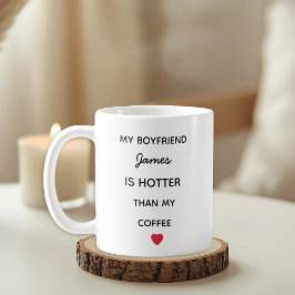 Modern Personalized Boyfriend Coffee Mug Koffiemok