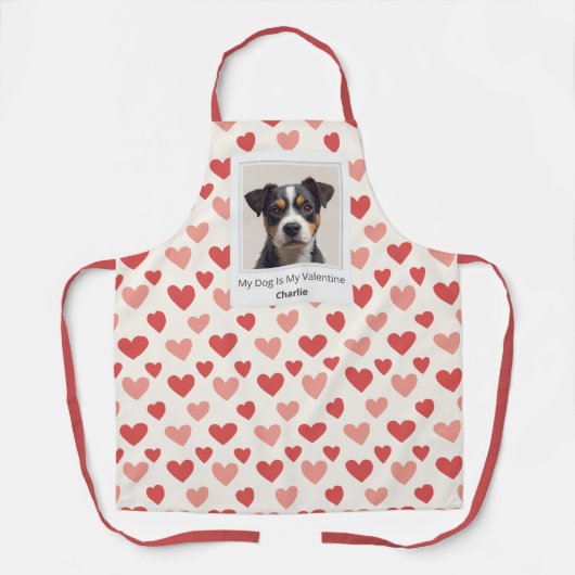Modern Personalized Dog Valentine Schort (Voorkant)