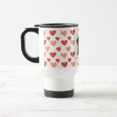 Modern Personalized Dog Valentine Travel Mug Reisbeker (Links)