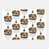 Modern Personalized Family Photo Christmas  Inpakpapier Vel (Voorkant 3)