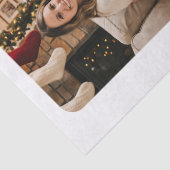 Modern Personalized Family Photo Christmas Tissuepapier (Detail)