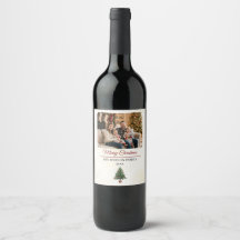 Modern Personalized Family Photo Christmas 