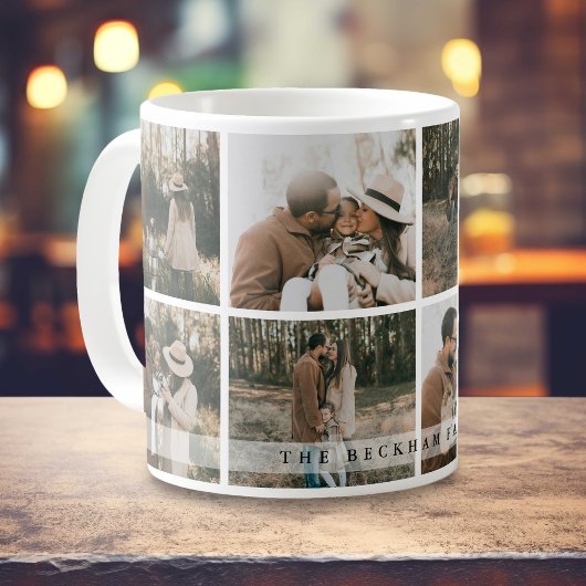 Modern Personalized Family Photo Collage Custom Koffiemok