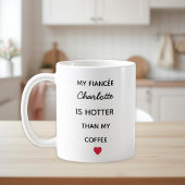 Modern Personalized Fiancée Coffee Mug Koffiemok
