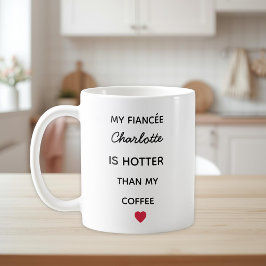 Modern Personalized Fiancée Coffee Mug Koffiemok
