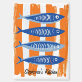 Modern Personalized Fish Kitchen  Magneet (Voorkant)