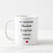 Modern Personalized Girlfriend Coffee Mug Koffiemok (Links)