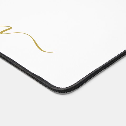 Modern Personalized Gold Heart Script Name  Bureaumat (Hoek)