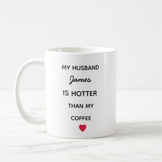 Modern Personalized Husband Coffee Mug Koffiemok (Links)