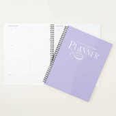Modern Personalized Lavender Purple Planner (Display)