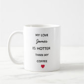 Modern Personalized Love Coffee Mug Koffiemok (Links)