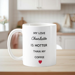 Modern Personalized Love Coffee Mug Koffiemok