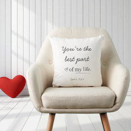 Modern Personalized Love Quote Throw Pillow Kussen