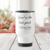 Modern Personalized Love Quote Travel Mug Reisbeker