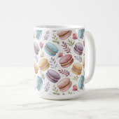 Modern Personalized Macaron Desserts Koffiemok (Voorkant rechts)