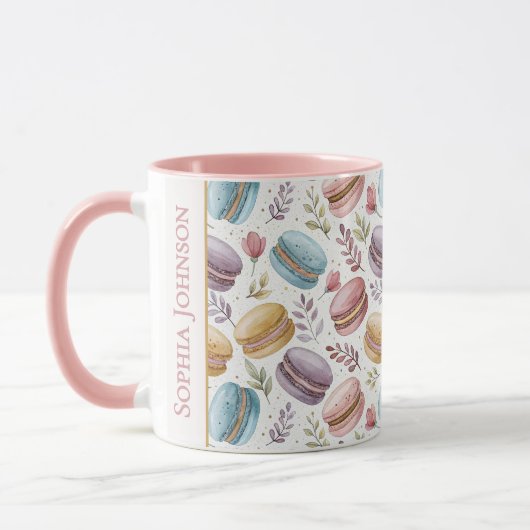 Modern Personalized Macaron Desserts Mok (Links)