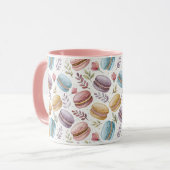 Modern Personalized Macaron Desserts Mok (Voorkant links)