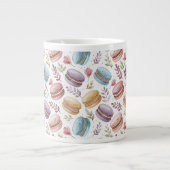 Modern Personalized Macaroon Desserts Grote Koffiekop (Voorkant)