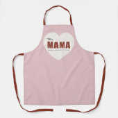 Modern Personalized Mama Heart Apron Schort (Voorkant)