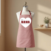 Modern Personalized Mama Heart Apron Schort