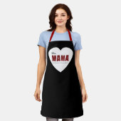 Modern Personalized Mama Heart Apron Schort (Gedragen)