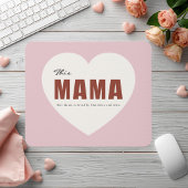 Modern Personalized Mama Heart Mouse Pad Muismat