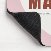 Modern Personalized Mama Heart Mouse Pad Muismat (Hoek)