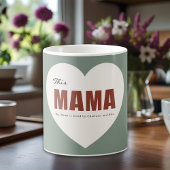 Modern Personalized Mama Heart Mug Koffiemok