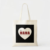 Modern Personalized Mama Heart Tote Bag (Voorkant)