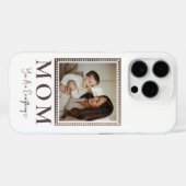 Modern Personalized Mom Photo Phone Case (Achterkant (horizontaal))