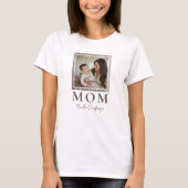 Modern Personalized Mom Photo T-Shirt Gift (Voorkant)