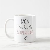 Modern Personalized Mom Superhero Photo Collage Koffiemok (Links)