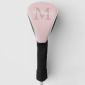 Modern Personalized Monogram Script Golfheadcover (Voorkant)