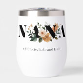 Modern Personalized Nana Floral Gift (Voorkant)