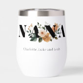 Modern Personalized Nana Floral Gift (Achterkant)
