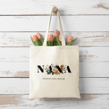 Modern Personalized Nana Floral Gift