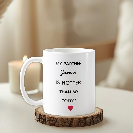 Modern Personalized Partner Coffee Mug Koffiemok