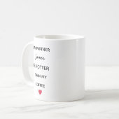 Modern Personalized Partner Coffee Mug Koffiemok (Voorkant links)