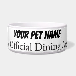 Modern Personalized Pet bowl | Custom Name Dog Voerbakje
